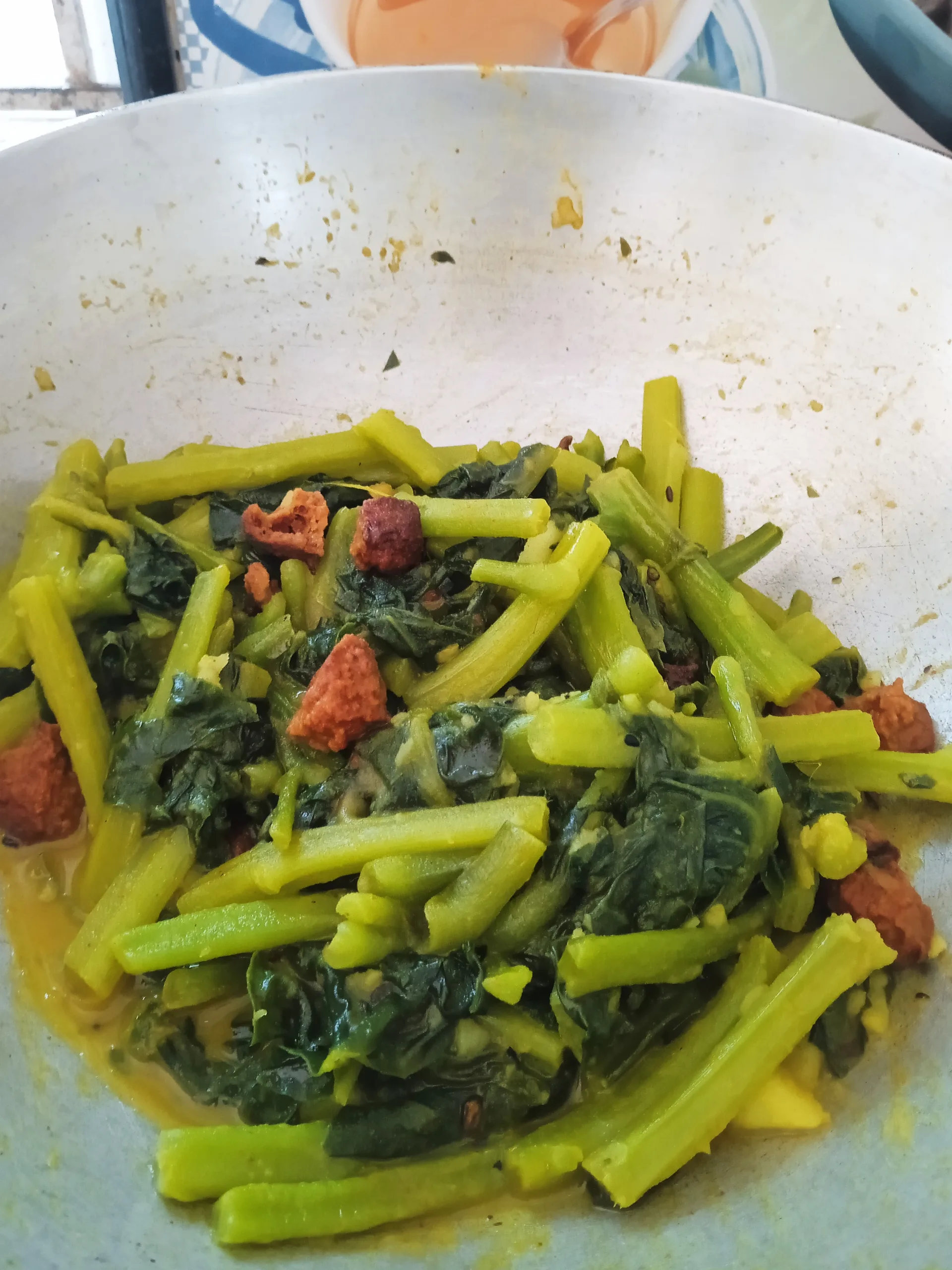 Poi Saag Recipe With Aloo Bori | POI SAAG RECIPE