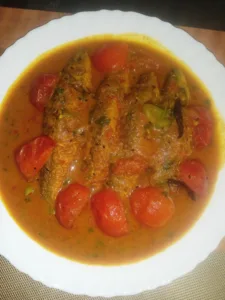 bata fish curry with tomato